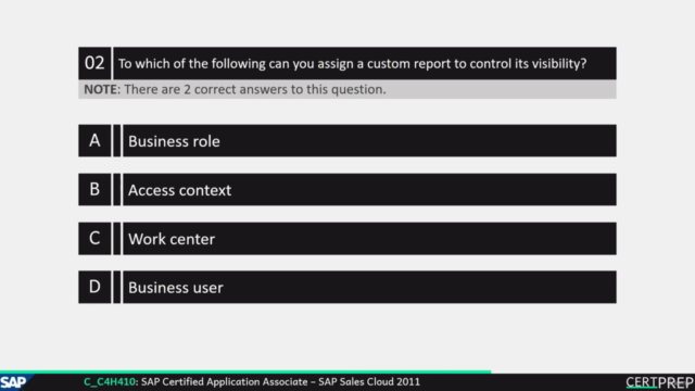 C_C4H410_04 - SAP Sales Cloud 2011 | Exam Questions – Screenshot 1