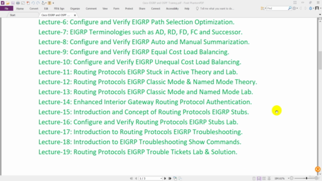 Cisco EIGRP and OSPF Training – Screenshot 2