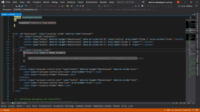 Uygulama Geliştirerek Asp.Net Core MVC Öğrenin-Kurumsal Site – Screenshot 1