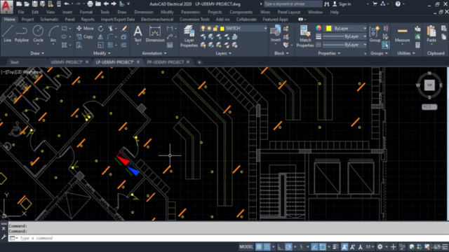 Electrical Power Distribution With,AutoCAD,Excel,DIALUX EVO – Screenshot 2