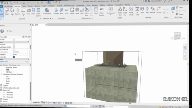 Revit 2022: Complete Steel Structure "Warehouse" Modeling – Screenshot 3