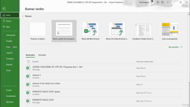 Microsoft Project 2019 y Power Bi – Screenshot 1