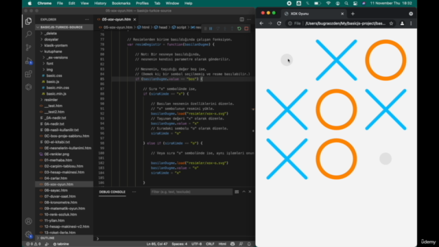 JavaScript ile nesne-tabanlı interaktif projeler geliştirmek – Screenshot 1