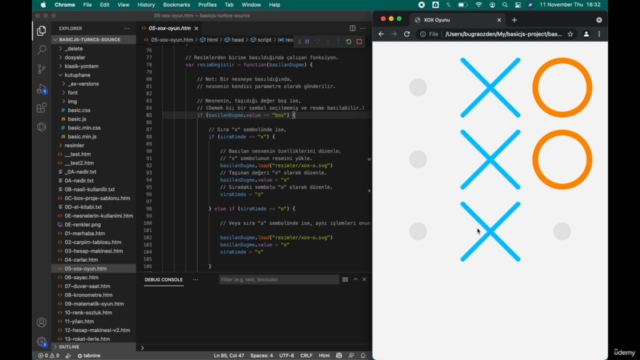 JavaScript ile nesne-tabanlı interaktif projeler geliştirmek – Screenshot 2