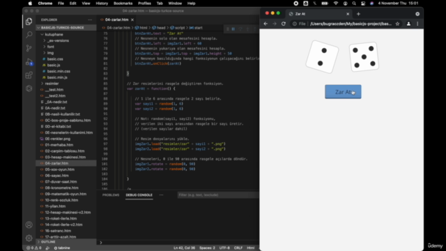 JavaScript ile nesne-tabanlı interaktif projeler geliştirmek – Screenshot 3