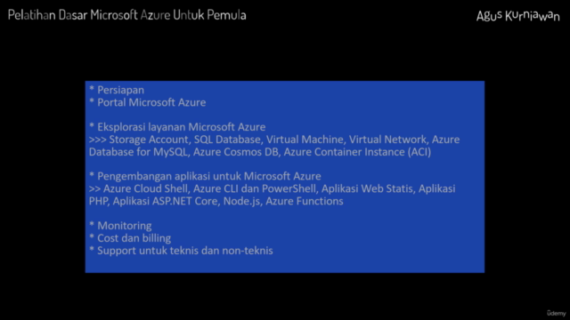 Pelatihan Dasar Microsoft Azure Untuk Pemula – Screenshot 2