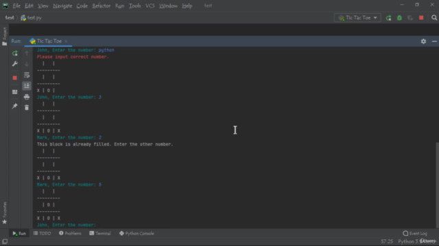 Make TIC TAC TOE Game using Python - Screenshot_02