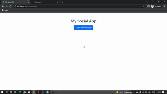 Enable Any Frontend App with Login using Google & SpringBoot – Screenshot 1