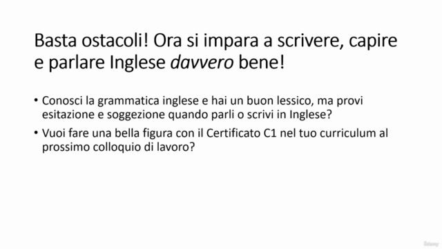 Ottieni il CERTIFICATO LIVELLO C1 di Inglese con facilità! – Screenshot 1