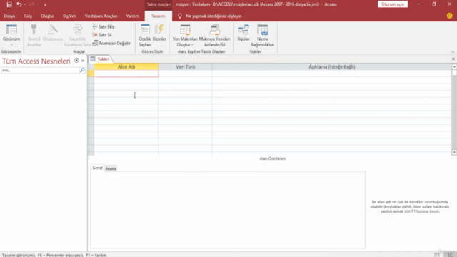 Microsoft Access Temel – Screenshot 3
