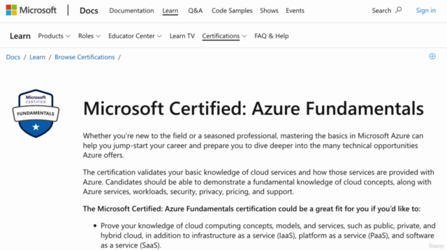 Certificación Microsoft Azure AZ-900 (en español) – Screenshot 1