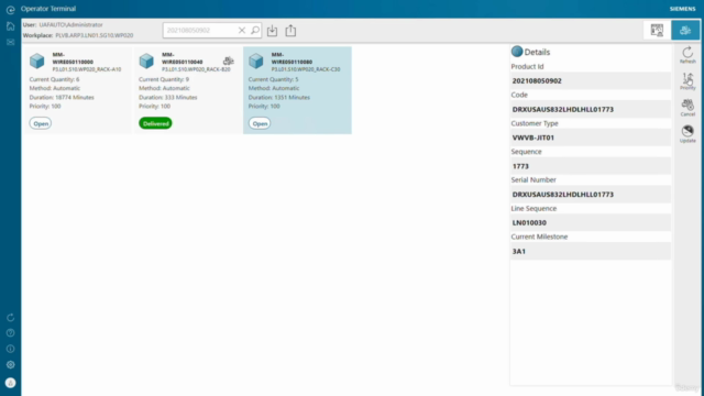 Siemens DISW - Manufacturing Execution – Screenshot 2