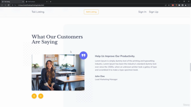 Master Tailwind CSS: Build 2 Advanced Projects – Screenshot 4