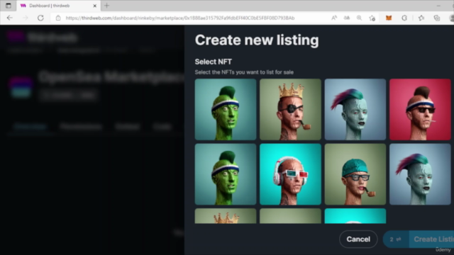 Crie OpenSea App na Blockchain Ethereum com Web3.0 e Next.js – Screenshot 1