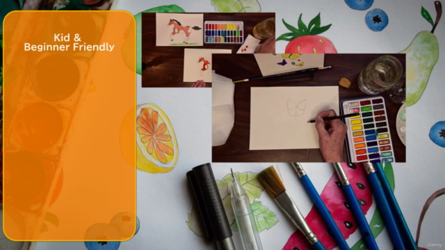 Watercolor Painting For Kids & Beginners: 16 Projects – Screenshot 1