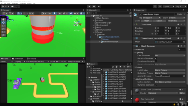 Learn To Create a Tower Defence Game With Unity & C# – Screenshot 1