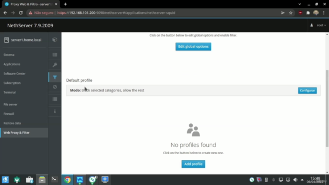 NethServer 7 Completo: do básico ao avançado. – Screenshot 2