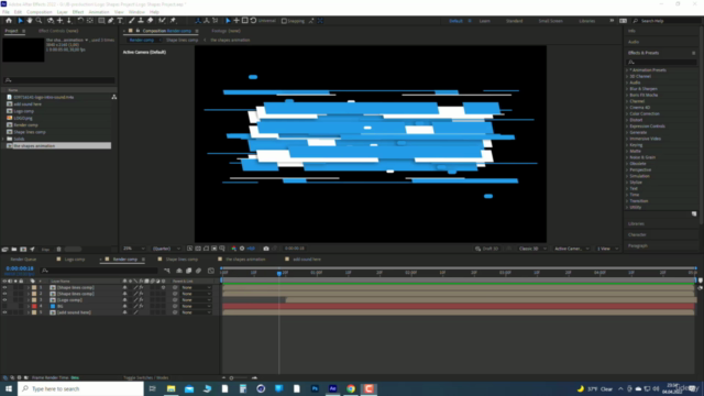 Create modern logo animation using After Effects CC – Screenshot 1