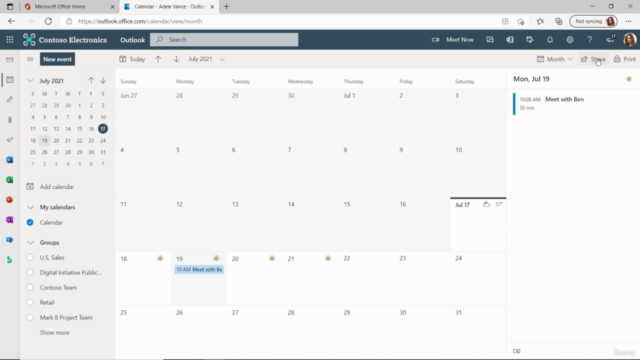 Microsoft 365 Sharing Calendars and Emails - Screenshot_01