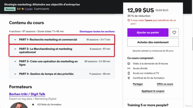 Stratégie marketing: Atteindre ses objectifs d'entreprise – Screenshot 3