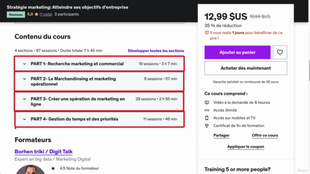 Stratégie marketing: Atteindre ses objectifs d'entreprise – Screenshot 4