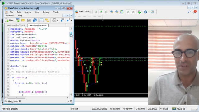 Forex RENKO expert advisor practice coding MT4 – Screenshot 2