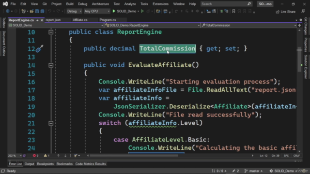 Curso de Principios SOLID para desarrolladores C# – Screenshot 2
