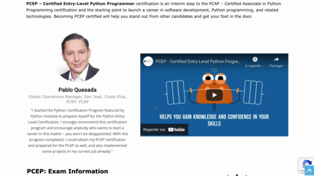 Python Programmer Certification PCEP | + Test Exam – Screenshot 1
