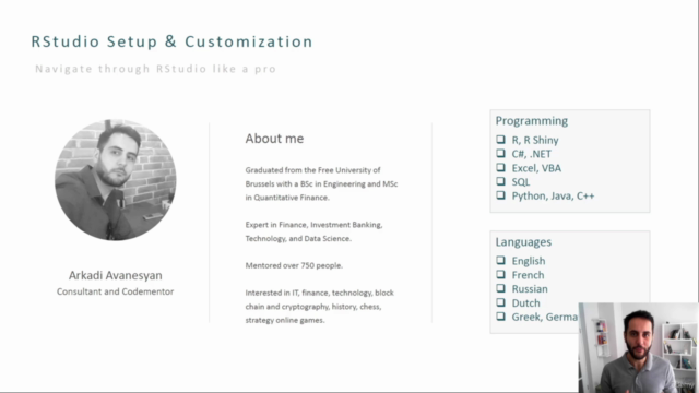 RStudio Setup and Customization for R or Python Programming – Screenshot 4