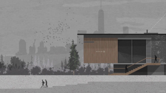 Post-Production Architecture Elevation Course in Photoshop – Screenshot 2