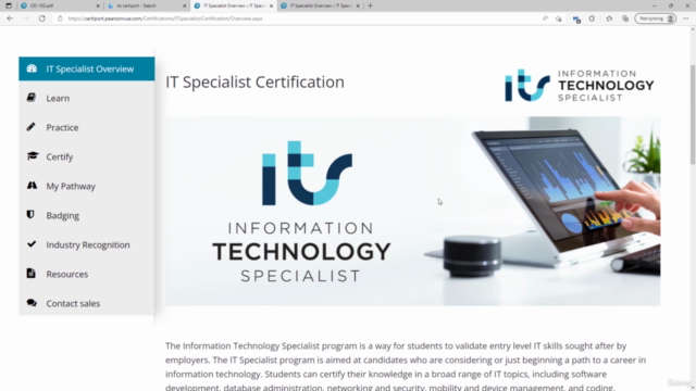 ITS-102: Information Technology Specialist Network Security – Screenshot 1
