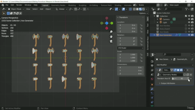 Procedural Weapon Generation with Blender 4.4 – Screenshot 2