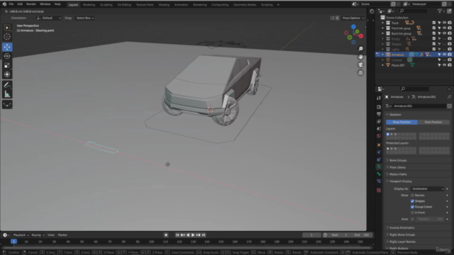 BLENDER: TESLA CYBERTRUCK FORGE – Screenshot 2