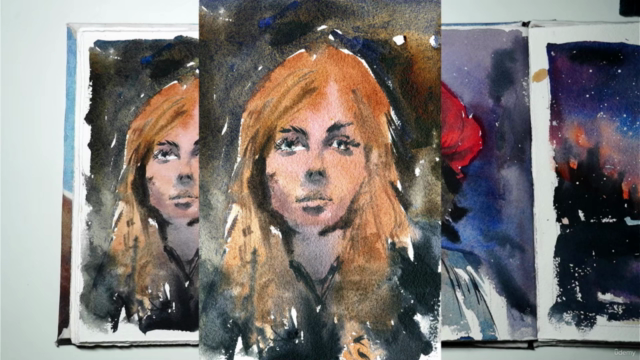 Painting Faces in Watercolour: Fun Sketching Exercises – Screenshot 3
