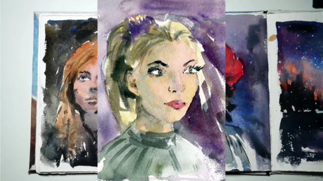 Painting Faces in Watercolour: Fun Sketching Exercises – Screenshot 4