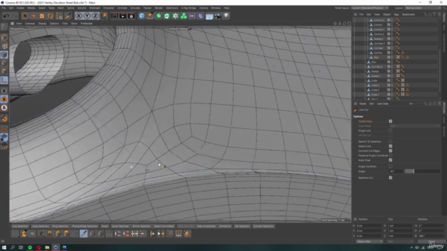 Motorcycle Modeling and Rendering with Cinema 4D and V-Ray 5 – Screenshot 2