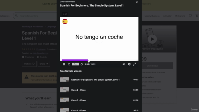 Italian For Beginners. The Simple System. Level 1 – Screenshot 2
