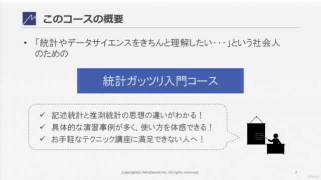 はじめての統計(推定・検定編) ~記述統計から推測統計へ!しっかり9時間、97レクチャーでデータ時代の入場券を手に入れる – Screenshot 1