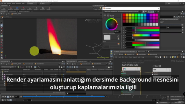 SideFx Houdini ile gerçekçi yanma efekti oluşturalım – Screenshot 4