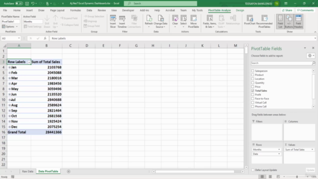 เรียน Excel Data Analytics นำเสนอข้อมูล Dynamic Dashboards – Screenshot 2