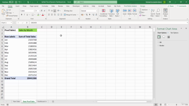 เรียน Excel Data Analytics นำเสนอข้อมูล Dynamic Dashboards – Screenshot 3