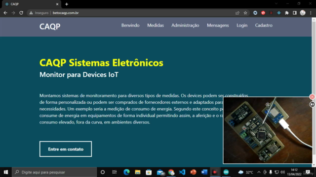 ESP32, ESP8266, Backend, Frontend. Juntando tudo – Screenshot 2