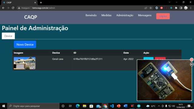 ESP32, ESP8266, Backend, Frontend. Juntando tudo – Screenshot 3