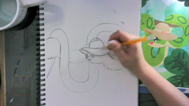 Super Simple Guide : How to Paint a Snake Using Watercolor – Screenshot 1