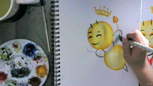 Super Easy Guide: How to Paint Honey Bees for Beginners – Screenshot 2