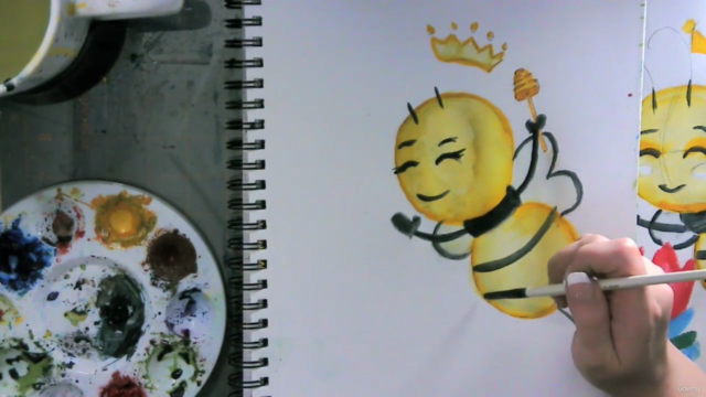 Super Easy Guide: How to Paint Honey Bees for Beginners – Screenshot 3