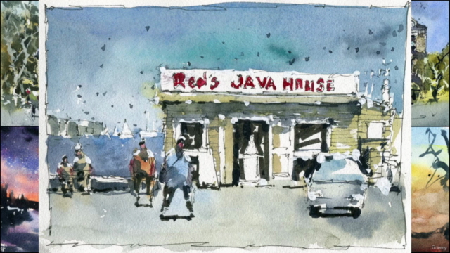 Line and Wash Essentials: Urban Sketching for Beginners – Screenshot 1