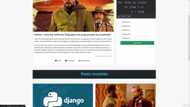 Aplicações Web Responsivas com Django 4 e Bootstrap 5 [2022] - Screenshot_01