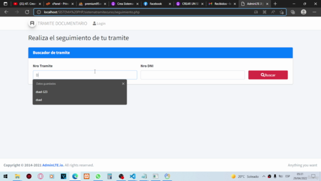 Sistema de tramite documentario con php, mvc, pdo y mysql – Screenshot 1