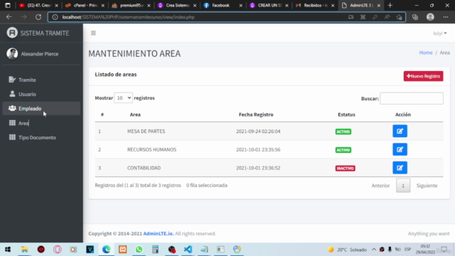 Sistema de tramite documentario con php, mvc, pdo y mysql – Screenshot 2
